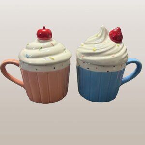 Cupcake Mugs with Lids